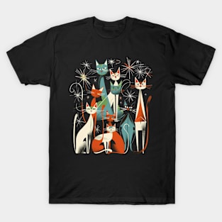 Mid Century Modern CAT Tranquil Transitions T-Shirt